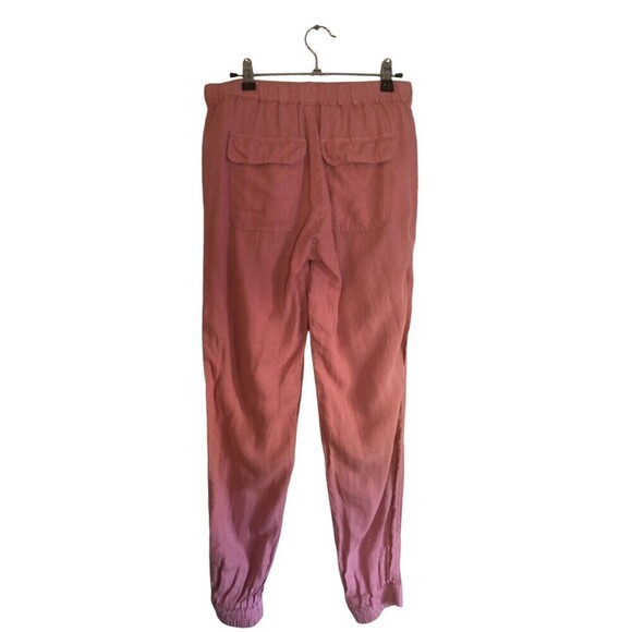 Cynthia Rowley Pants Women's Size Small Pink Linen Pull String - Picture 4 of 7